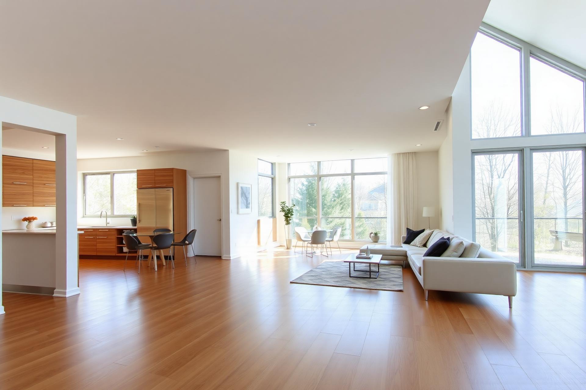 Intérieur résidentiel rénové à Montréal